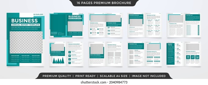 brochure template design with simple style and modern layout use for business company proposal and annual report
