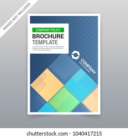 Brochure template design vector