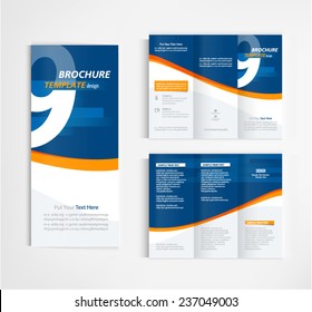 brochure template design vector