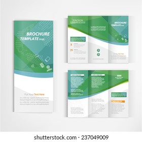 brochure template design vector