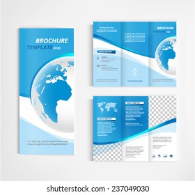 brochure template design vector