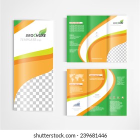 brochure template design vector