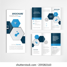 brochure template design vector