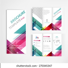brochure template design vector