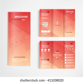 brochure template design vector