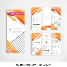 brochure template design vector