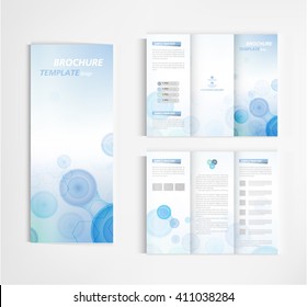 brochure template design vector