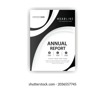 Brochure template design Vector Annual Report