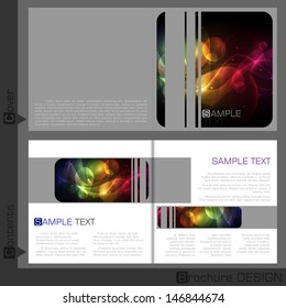 Brochure template design. Vector illustration. Eps 10.