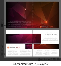 Brochure Template Design. Vector Illustration. Eps 10.