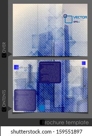 Brochure Template Design.  Vector Illustration. Eps 10.