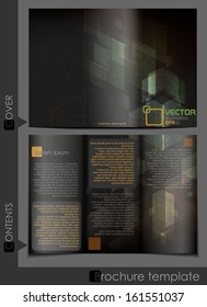 Brochure Template Design.  Vector Illustration. Eps 10.