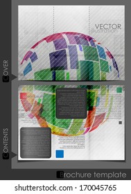 Brochure Template Design.  Vector Illustration. Eps 10.