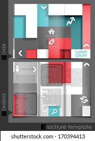Brochure Template Design.  Vector Illustration. Eps 10.