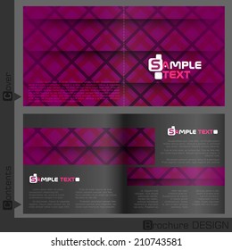 Brochure Template Design.  Vector Illustration. Eps 10.