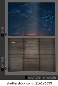 Brochure Template Design.  Vector Illustration. Eps 10