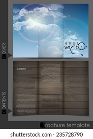 Brochure Template Design.  Vector Illustration. Eps 10