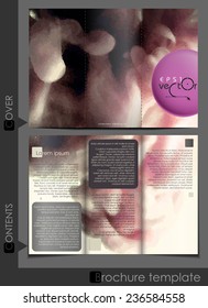 Brochure Template Design.  Vector Illustration. Eps 10