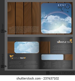 Brochure Template Design.  Vector Illustration. Eps 10