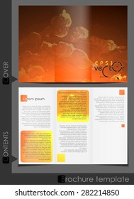 Brochure Template Design.  Vector Illustration. Eps 10