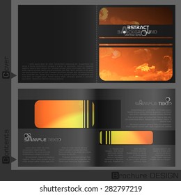 Brochure Template Design.  Vector Illustration. Eps 10