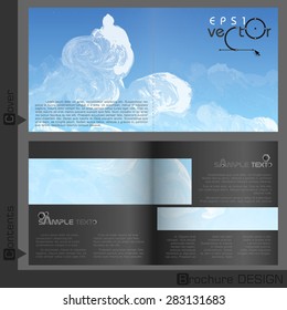 Brochure Template Design.  Vector Illustration. Eps 10