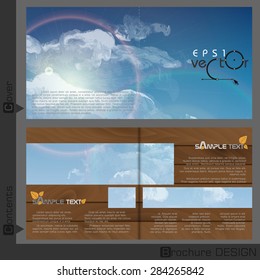 Brochure Template Design.  Vector Illustration. Eps 10