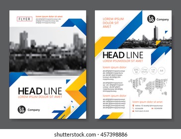 Brochure template design. Vector illustration 