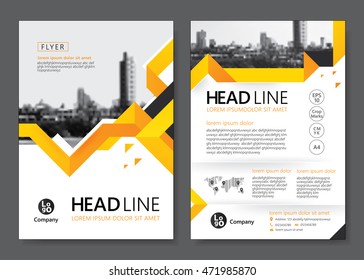 Brochure template design. Vector illustration 