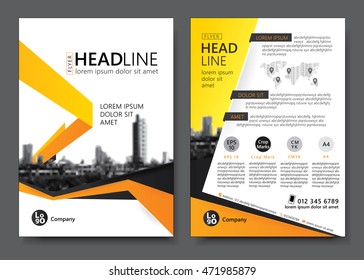 Brochure template design. Vector illustration 