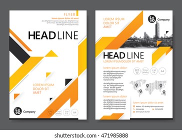 Brochure template design. Vector illustration 