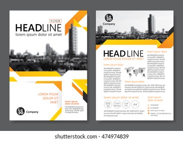 Brochure template design. Vector illustration 