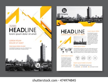 Brochure template design. Vector illustration 