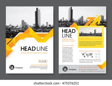 Brochure template design. Vector illustration 