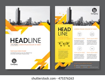 Brochure template design. Vector illustration 