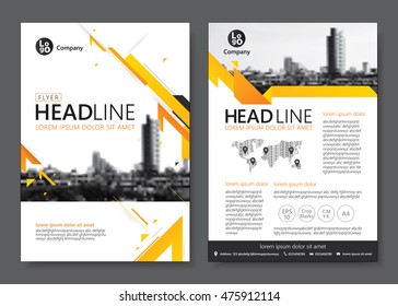 Brochure template design. Vector illustration 