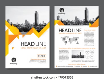 Brochure template design. Vector illustration 