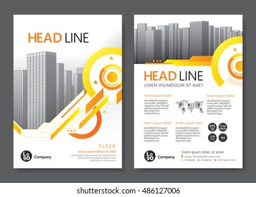 Brochure template design. Vector illustration 