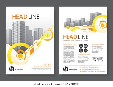 Brochure template design. Vector illustration 