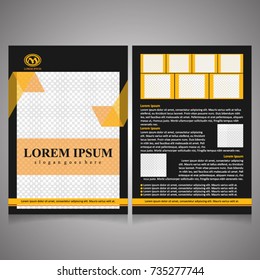 Brochure template design. Vector illustration
