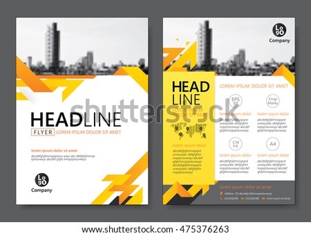 Brochure template design. Vector illustration 
