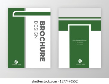 Brochure template design vector. Modern design with abstract and colorful shapes can be use for leaflet, book, poster, flyer, catalogue in A4 size. easy to edit, customize for print