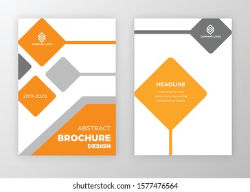 Brochure template design vector. Modern design with abstract and colorful shapes can be use for leaflet, book, poster, flyer, catalogue in A4 size. easy to edit, customize for print