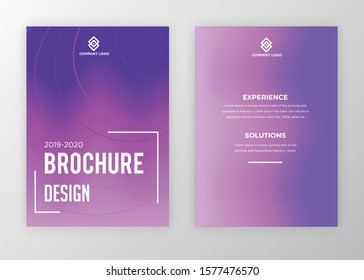 Brochure template design vector. Modern design with abstract and colorful shapes can be use for leaflet, book, poster, flyer, catalogue in A4 size. easy to edit, customize for print