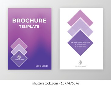 Brochure template design vector. Modern design with abstract and colorful shapes can be use for leaflet, book, poster, flyer, catalogue in A4 size. easy to edit, customize for print