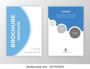 Brochure template design vector. Modern design with abstract and colorful shapes can be use for leaflet, book, poster, flyer, catalogue in A4 size. easy to edit, customize for print