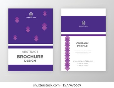 Brochure template design vector. Modern design with abstract and colorful shapes can be use for leaflet, book, poster, flyer, catalogue in A4 size. easy to edit, customize for print