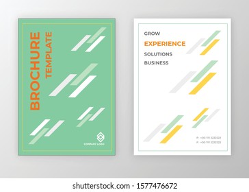 Brochure template design vector. Modern design with abstract and colorful shapes can be use for leaflet, book, poster, flyer, catalogue in A4 size. easy to edit, customize for print