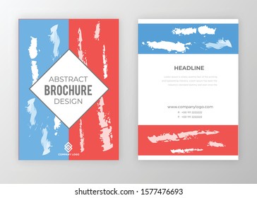 Brochure template design vector. Modern design with abstract and colorful shapes can be use for leaflet, book, poster, flyer, catalogue in A4 size. easy to edit, customize for print