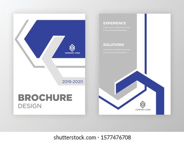 Brochure template design vector. Modern design with abstract and colorful shapes can be use for leaflet, book, poster, flyer, catalogue in A4 size. easy to edit, customize for print